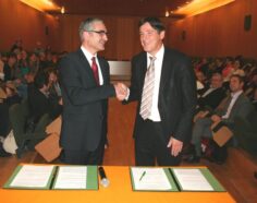 Alain Bonnin, Président de l’université de Bourgogne et Bruno Madelpuech, Directeur du Centre Hospitalier La Chartreuse