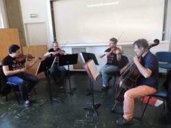 violon 1 : Steve DUONG – Médecin au CH La Chartreuse, violon 2 : Jean-Christophe HALLER – Professeur au conservatoire de musique de Longvic, alto : Christophe FARRUGIA – Professeur au conservatoire de musique de Dijon, violoncelle : Emmanuel BIGAND.