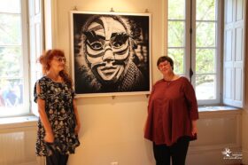 Fabienne Cresens, photographe autodidacte belge et Christine Martin, adjointe au Maire de Dijon, déléguée à la culture, à l’animation et aux festivals à la ville de Dijon,