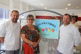 Frédéric VOILQUE, Claire DURANTE et Philippe SIRE - Vernissage de l'exposition "Gourmandises en compagnie"