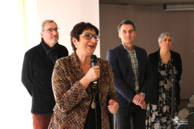 Dr Pierre BESSE, Président de la Commission Médicale d’Etablissement (CME), Emmanuelle COINT, Présidente du Conseil de Surveillance, François MARTIN, Directeur du CHLC Anne TAILLARD, Directrice des Ressources Humaines